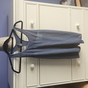 Sweaty Betty Breeze Running Tank, "Washed Navy" (Blue), Size Small